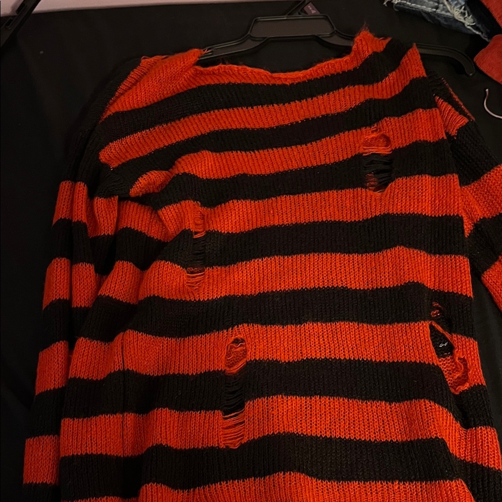 Forever 21 Black and red striped sweater